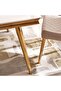 Glasgow 1+8 Dining Set Marble - Beige Gold" - 6