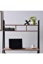 Weltech Writing Desk With Shelves - Natural Black - 2