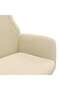 Scaun de relaxare, crem, material textil - 6