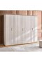 Cohen 6 Door Wardrobe - High Gloss Off White