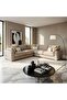 Dronto New Corner Sofa Set - Dark Beige - 4