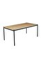 Walter 6 Seater Dining Table Melamine - Black Natural - 8