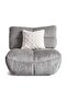 Macrame Armless Sofa Grey~grey - 6