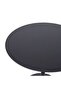 Cavette 2 Seater Dining Table Round - Black - 5