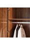 Walnut Arcel 6 Door Wardrobe - Walnut - 6