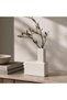 Tetris Ceramic Block Vase 12x6.7x15.5cm - White