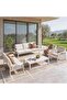 Summer Haven Outdoor Sofa Set 3+2+1+1+coffee Table- Beige