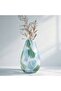Pierre Glass Handpainted Flecked Vase Frosted 17x11.5x26cm - Blue