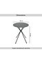 Serrine Outdoor Round Table - Grey - 4
