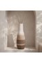 Julie Stoneware Organic Striped Tall Desert Vase 18x18x44.5cm - Brown