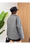 Women's Double-Breasted Collar Double-Button Cashmere Jacket - 5