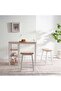 Lenny 1+2 Dining Set With Stool - Natural White - 2