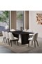 Orion Modular Dining Table Leg Veneer - Black - 2
