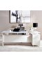 Eloura Office Desk Left Side Return 200cm W- White - 4