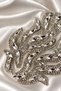 Decorative Applique with Crystal Stone Leaf Motif - 4