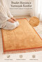 Soft Velvet Textured Prayer Mat - Patterned Tufted Prayer Mat - 5