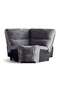 Harmonious Wedge Corner Modular Recliner - Grey - 6
