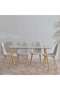 Kenston 1+6 Dining Set - Clear Beige - 2