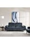 Electra 3 Seater Sofa - Blue - 2