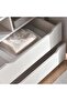 Mercan 6 Door Wardrobe With Mirror - Cream - 4