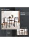 EVERLY 1+2 DINING SET - NATURAL BLACK - 4