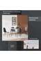 Fenway New 1+4 Dining Set - White Black - 4