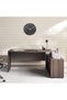 Leno Office Desk 180cm - Dark Oak Top - 2