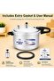 Feast Pressure Cooker, 4 Point Safety System, Smart Cooking Technology, Promotes Healthy Cooking, PFOA Free, Energy Saving Meals for Professionals & Home Use (11 Liters) - 7