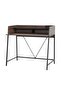 Litton Writing Desk With Shelves -dark Oak Black - 3
