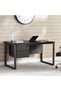 Navas Office Desk With 2 Drawers - 140cm - Black