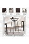 Neklan 2 Seater Bar Table Wood - Dark Brown - 7