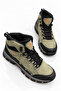 Men's Khaki Non-Slip Sole Waterproof Boots - 2