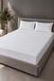 Bamboo Liquid-Proof Fitted Full Edge Mattress Protector Mattress Cover White