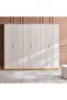 Cohen 6 Door Wardrobe - High Gloss Off White - 3
