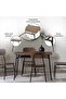 KYOTO 1+4 DINING SET - BROWN BLACK - 7