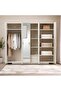 Ocrai 6 Door Wardrobe - White & Gold - 3