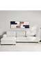 Synes Corner Sofa Set Right - Beige - 2