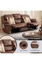 Hireem 3 Seater Recliner Sofa - Brown - 6