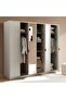 Leonordo 6 Door Wardrobe - Beige - 2