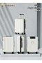 24 Inch Large Capacity Luggage, Composite ABS Trolley Suitcase, With Cup Holder & USB Char - 4