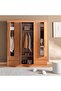 ENSTATITE 6 DOOR WARDROBE WITH 4 DRAWERS- BROWN - 7