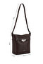 Women's Faux Leather Brown Shoulder Bag - 2