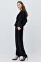 Women's Tie-Waist Wide-Leg Textured Trousers - 3