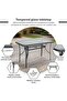 Abril Outdoor Glass Table - Grey - 5
