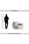 Breet Right Arm Single Seater Sofa - 6