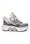 Adult Children's Roller Sports Shoes Smart Lace-Up Closed Wheel Sneaker 049 - 5