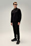 Half Zipper Men's Sweatshirt 6Wm1025-Bk - 2