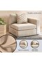 Reem Right Arm Sofa- Beige - 4