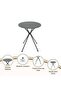 Serrine Outdoor Round Table - Grey - 3