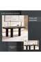 Harper 6 Seater Dining Table Wood - Brown - 8